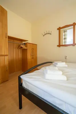 Ein Bett oder Betten in einem Zimmer der Unterkunft Ferienwohnung Harzreise