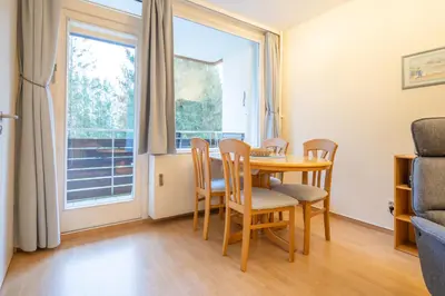 Ein Sitzbereich in der Unterkunft Ferienwohnung Harzreise