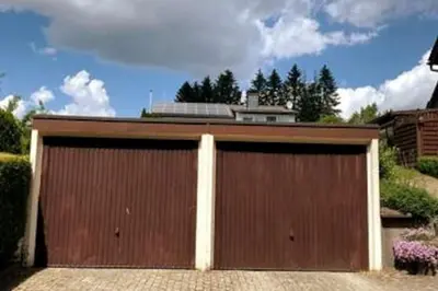 Das Gebäude in dem sich die Ferienwohnung befindet