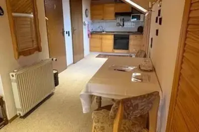 Küche/Küchenzeile in der Unterkunft Haus PANORAMA - Appartement Auszeit 5