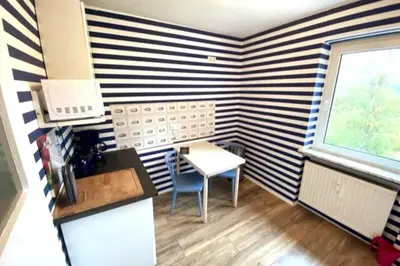 Küche/Küchenzeile in der Unterkunft Haus PANORAMA - Appartement Auszeit 6