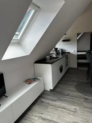 Küche/Küchenzeile in der Unterkunft Ferienwohnung am Rachental