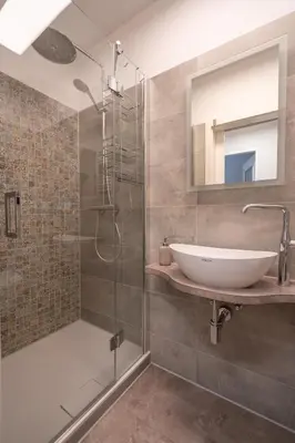 Ein Badezimmer in der Unterkunft Studio Seeblick