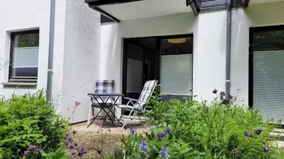 Ein Garten an der Unterkunft Studio Seeblick