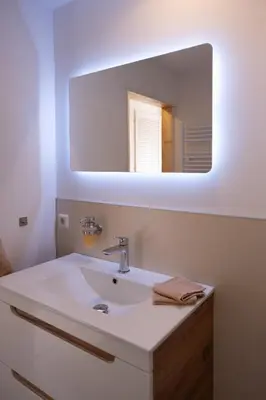 Ein Badezimmer in der Unterkunft Haus am rauschenden Wasser
