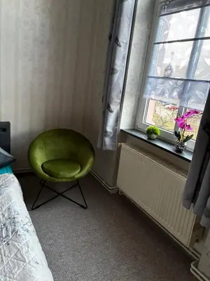 Ein Sitzbereich in der Unterkunft Fewo an der Stadtmauer