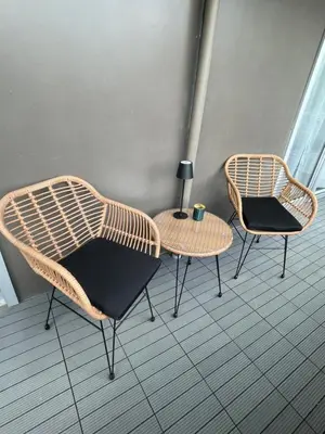 Ein Sitzbereich in der Unterkunft Fundis Apartment