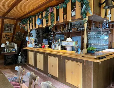 Lounge oder Bar in der Unterkunft Gemütliches kleines Ferienhäuschen Nr. 3 im Harz für 2 Personen (inkl. Balkon)