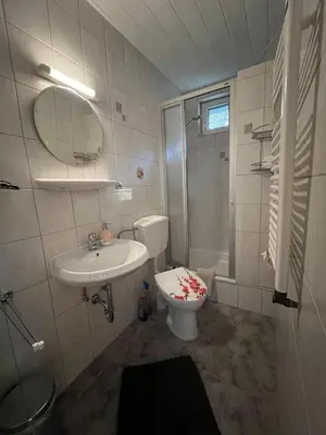 Ein Badezimmer in der Unterkunft Gemütliche Ferienwohnung Nr. 1 im Harz für max. 3 Personen