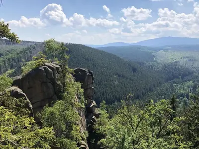 Naturlandschaft in der Nähe des Ferienhauses