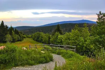 Naturlandschaft in der Nähe des Ferienhauses
