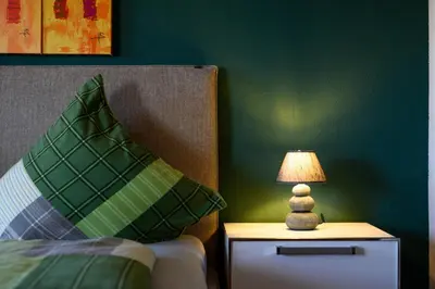Ein Bett oder Betten in einem Zimmer der Unterkunft 