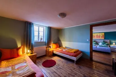 Ein Bett oder Betten in einem Zimmer der Unterkunft 