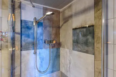 Ein Badezimmer in der Unterkunft 