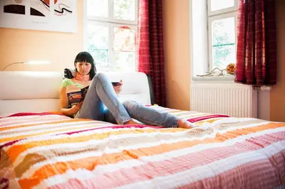 Ein Bett oder Betten in einem Zimmer der Unterkunft 