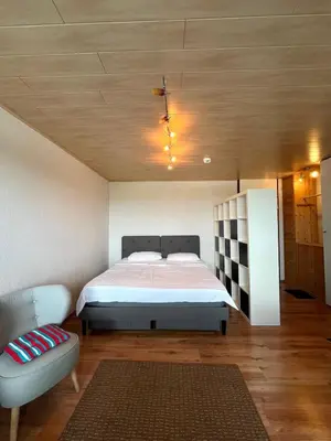 Ein Bett oder Betten in einem Zimmer der Unterkunft Panoramic View Harz