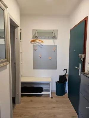 Küche/Küchenzeile in der Unterkunft Familienwohnung Grünwald