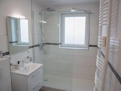 Ein Badezimmer in der Unterkunft Burgberg-Blick