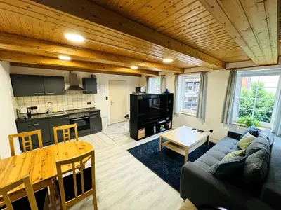 Küche/Küchenzeile in der Unterkunft FeWo Lucas im Haus HarzGlück