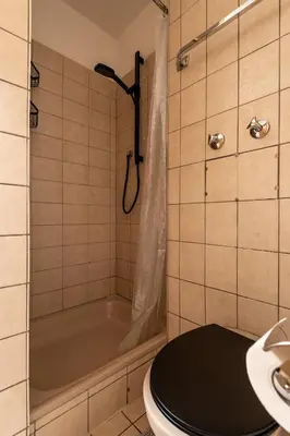 Ein Badezimmer in der Unterkunft HIRSCH Stadt Apartment 1 - Terrasse mit Flussblick - Parkplatz