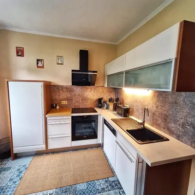 Küche/Küchenzeile in der Unterkunft Ferienwohnung im Haus Bergkreuz