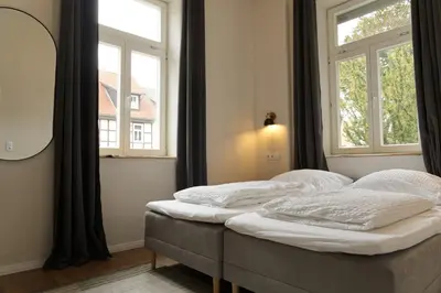 Ein Bett oder Betten in einem Zimmer der Unterkunft Gruppen- und Seminarhaus Schicht im Schacht