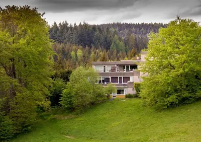 Grundriss der Unterkunft Terrassenhaus Waldläufer im Harz mit Schwimmbad