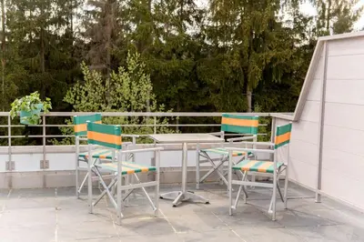 Grundriss der Unterkunft Terrassenhaus Fichtenwald im Harz mit Schwimmbad & Sauna