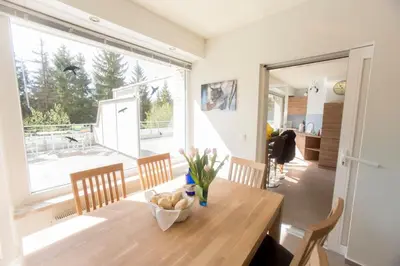 Grundriss der Unterkunft Terrassenhaus Fichtenwald im Harz mit Schwimmbad & Sauna