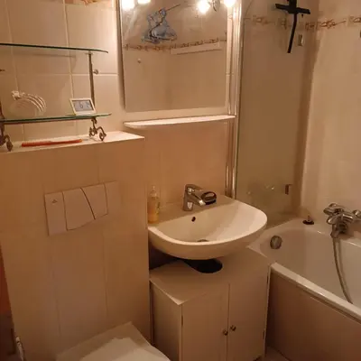 Ein Badezimmer in der Unterkunft Waldperle Brockenblick im Panoramic Oberharz