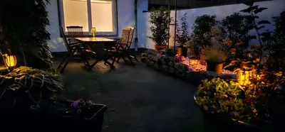 Ein Garten an der Unterkunft Ferienhaus Am Trollmönch