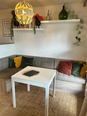 Ein Sitzbereich in der Unterkunft Braunlage Glück