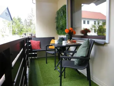 Ein Sitzbereich in der Unterkunft Braunlage Glück