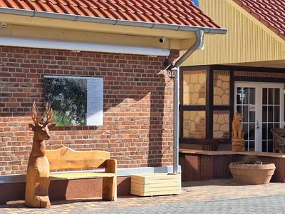 Das Gebäude in dem sich die Ferienwohnung befindet