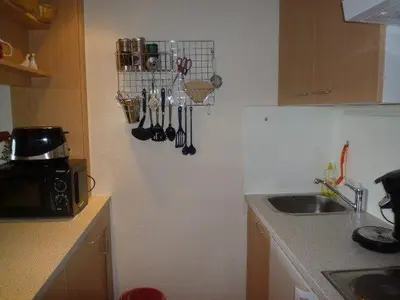 Küche/Küchenzeile in der Unterkunft Apartment 531 Hohegeiss mit Schwimmbad und Sauna