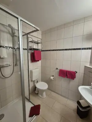 Ein Badezimmer in der Unterkunft Hotel zur Krone