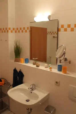 Ein Badezimmer in der Unterkunft Ferienapartments am Brocken