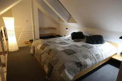 Ein Bett oder Betten in einem Zimmer der Unterkunft Ferienapartments am Brocken