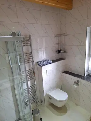Ein Badezimmer in der Unterkunft Sonnenhof Haus 1 - OG