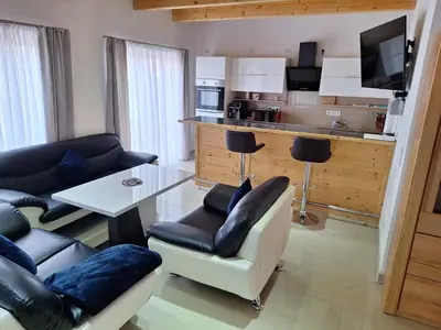 Küche/Küchenzeile in der Unterkunft Sonnenhof Haus 1 - OG