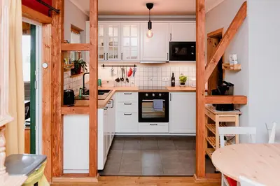 Küche/Küchenzeile in der Unterkunft Ferienhaus Riese - Allrode