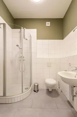 Ein Badezimmer in der Unterkunft Alte Apotheke