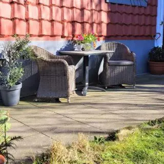 Ein Garten an der Unterkunft Hirsch-Apartment-5 Eulennest