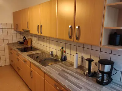 Küche/Küchenzeile in der Unterkunft Ferienwohnung Ruben