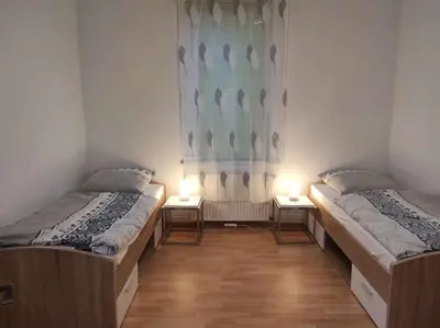Ein Bett oder Betten in einem Zimmer der Unterkunft Ferienwohnung Ruben