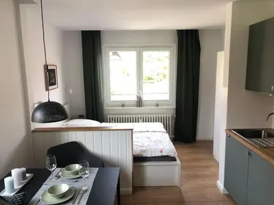 Ein Bett oder Betten in einem Zimmer der Unterkunft Kleine Freiheit
