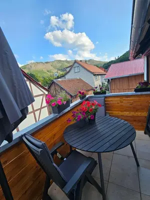 Ein allgemeiner Bergblick oder ein Berglick von der Ferienwohnung aus