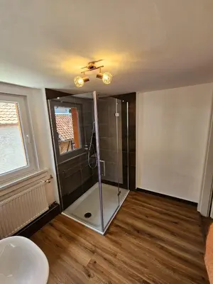 Ein Badezimmer in der Unterkunft Ferienwohnung zu den Ilsefällen II
