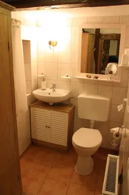 Ein Badezimmer in der Unterkunft Ferienhaus am Marienkloster