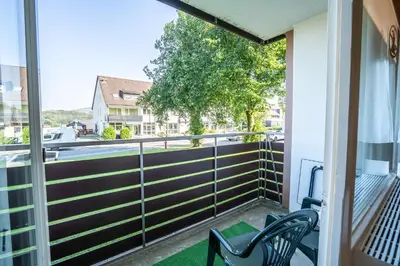 Ein Balkon oder eine Terrasse in der Unterkunft Altenauer Perle